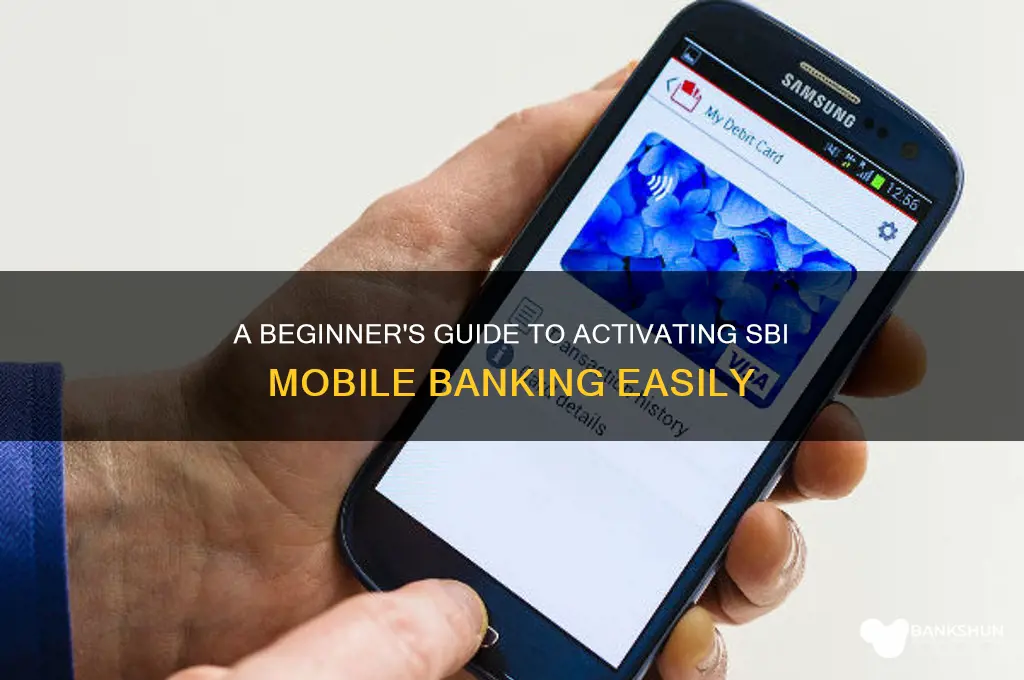 how i start mobile banking in sbi