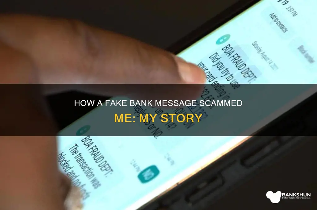 how i was scammed with bank message