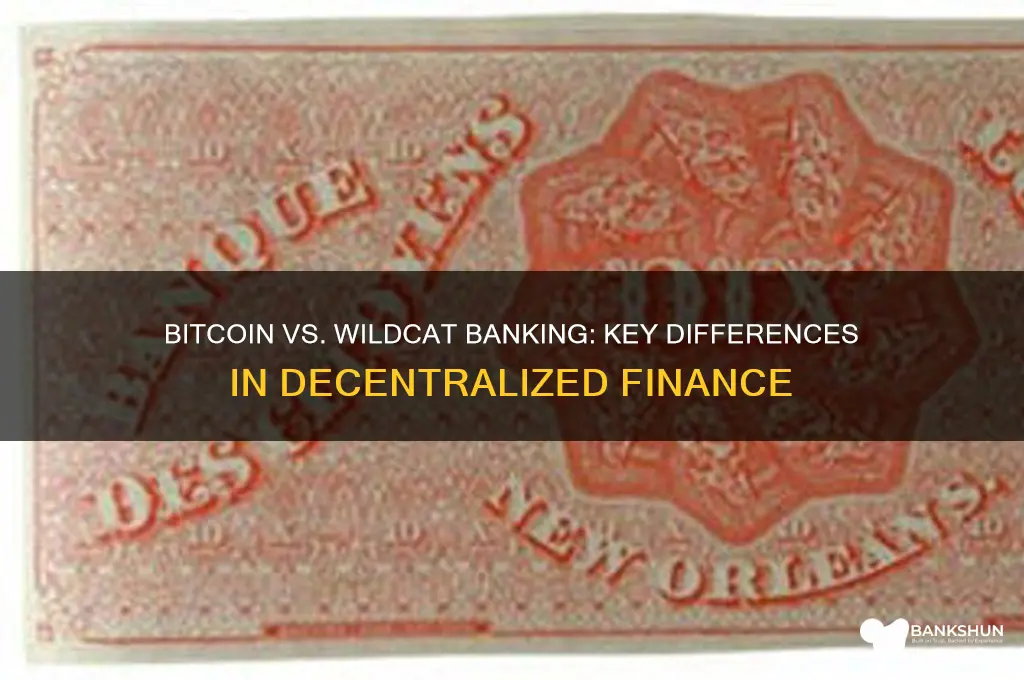 how is bitcoin different from wildcat banking