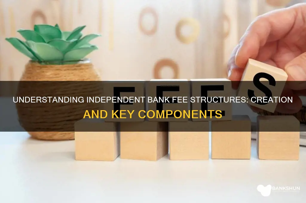 how is independent bank fee structure created