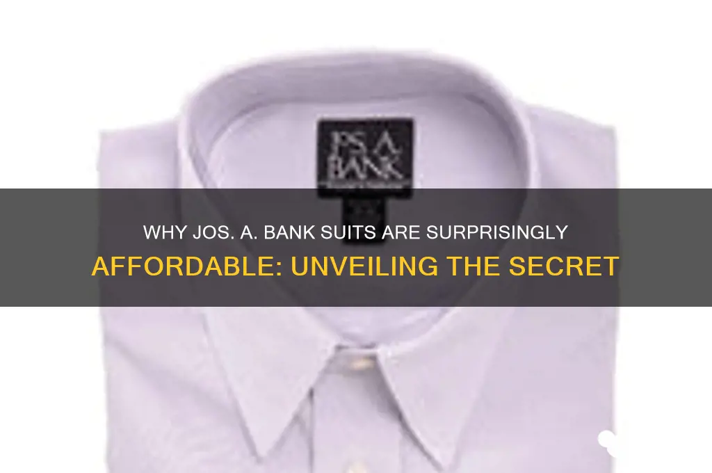 how is jos a bank so cheap