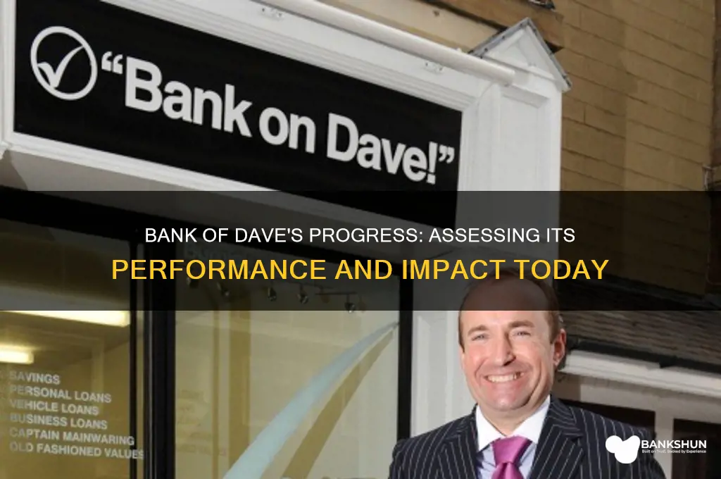 how is the bank of dave doing