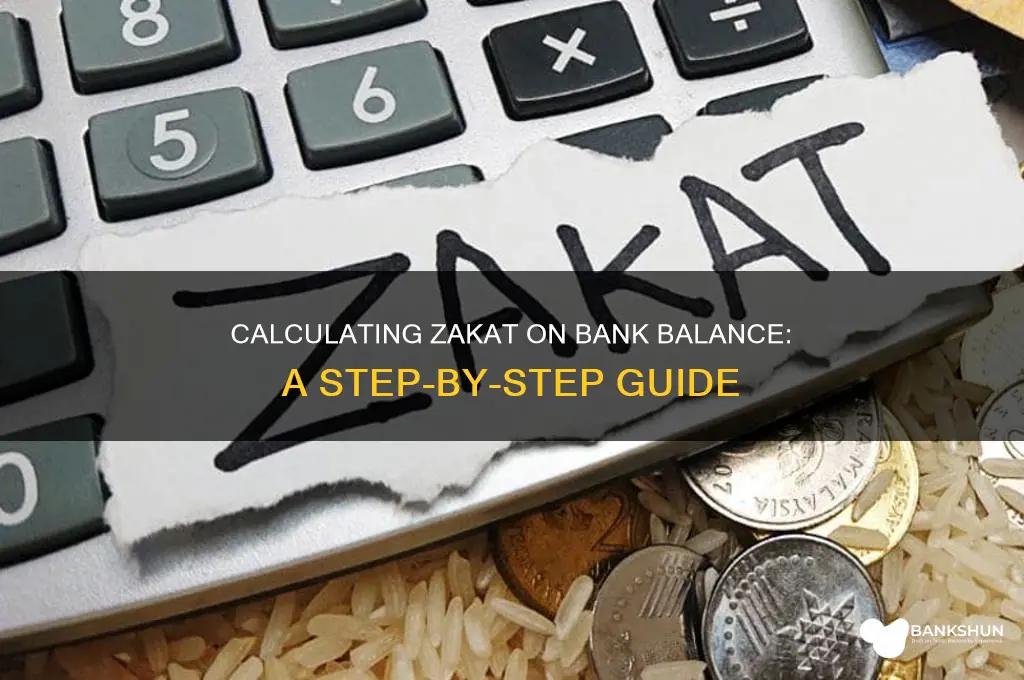 how is zakat calculated on bank balance