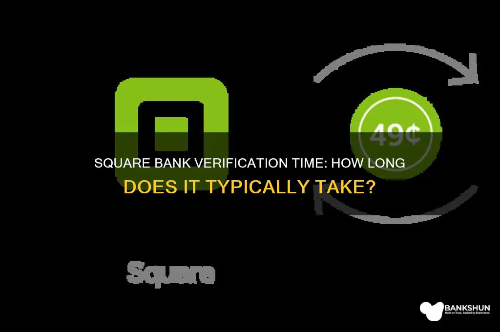 how l9ng for square to verify bank