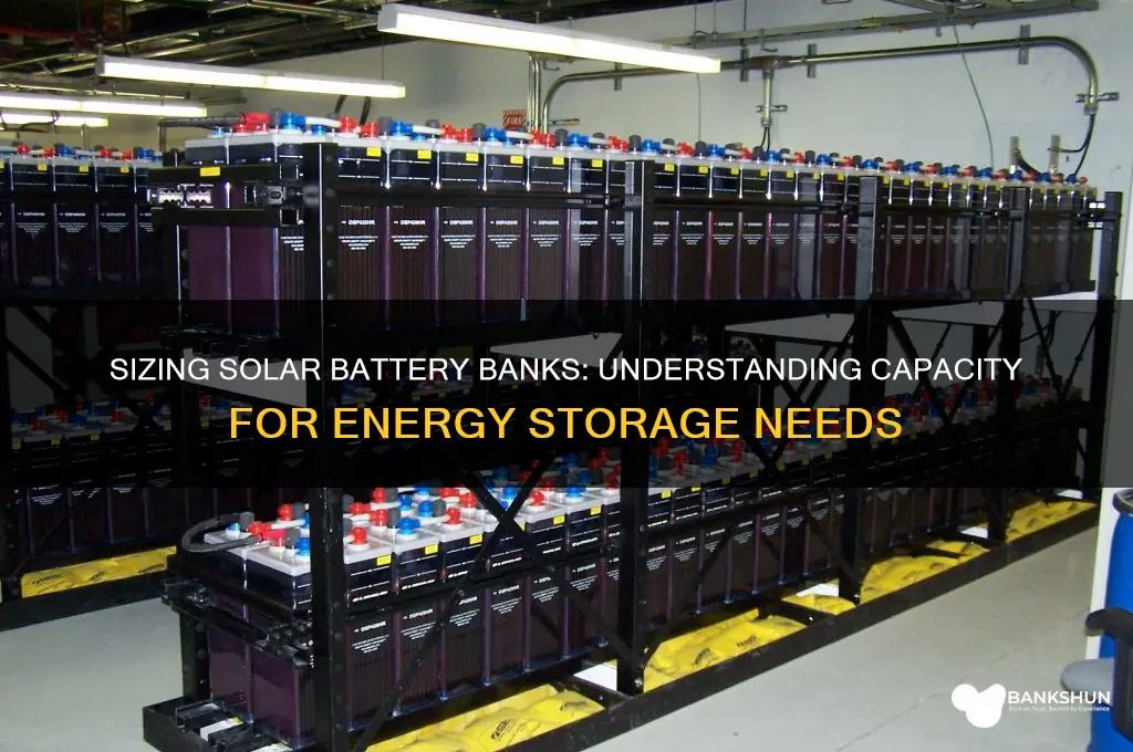 how large are battery banks for solar
