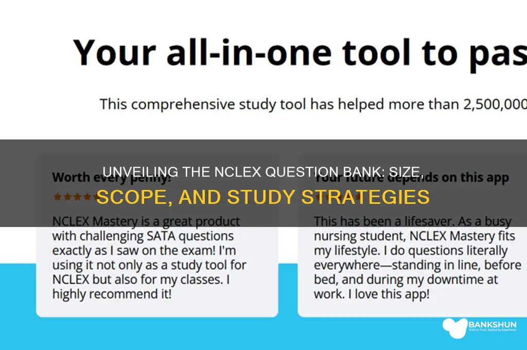 how large in the nclex question bank