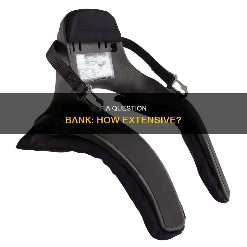 how large is the fia question bank