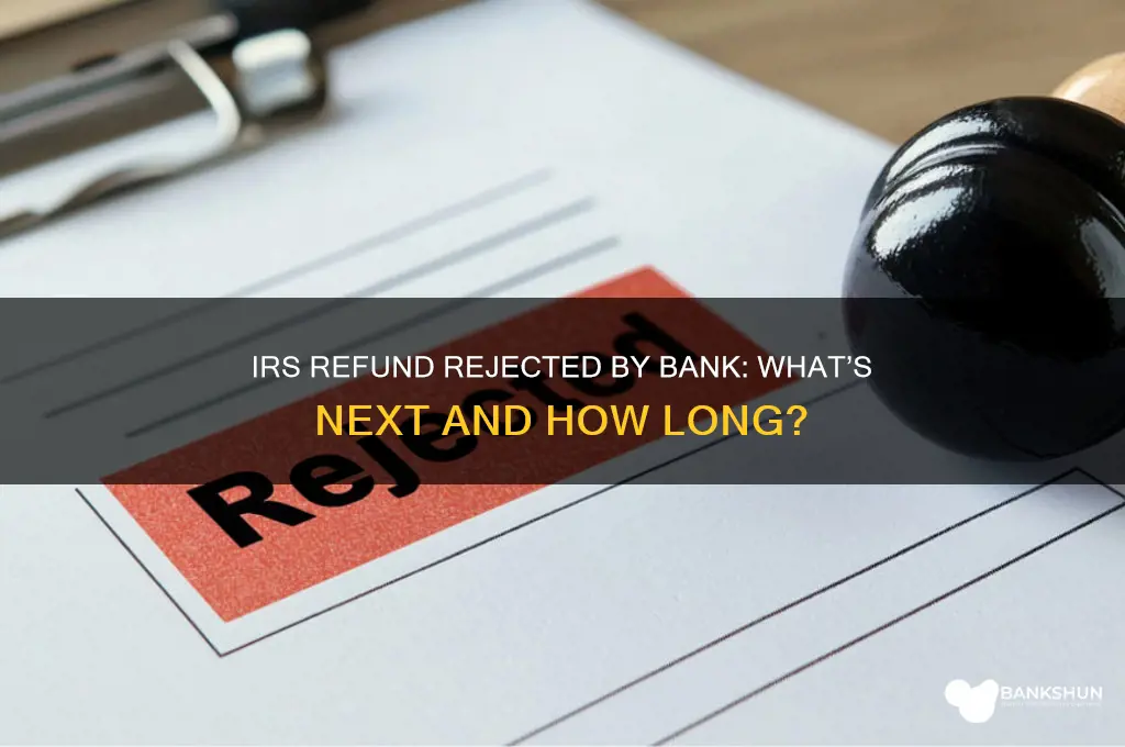 how long after bank rejected irs refund