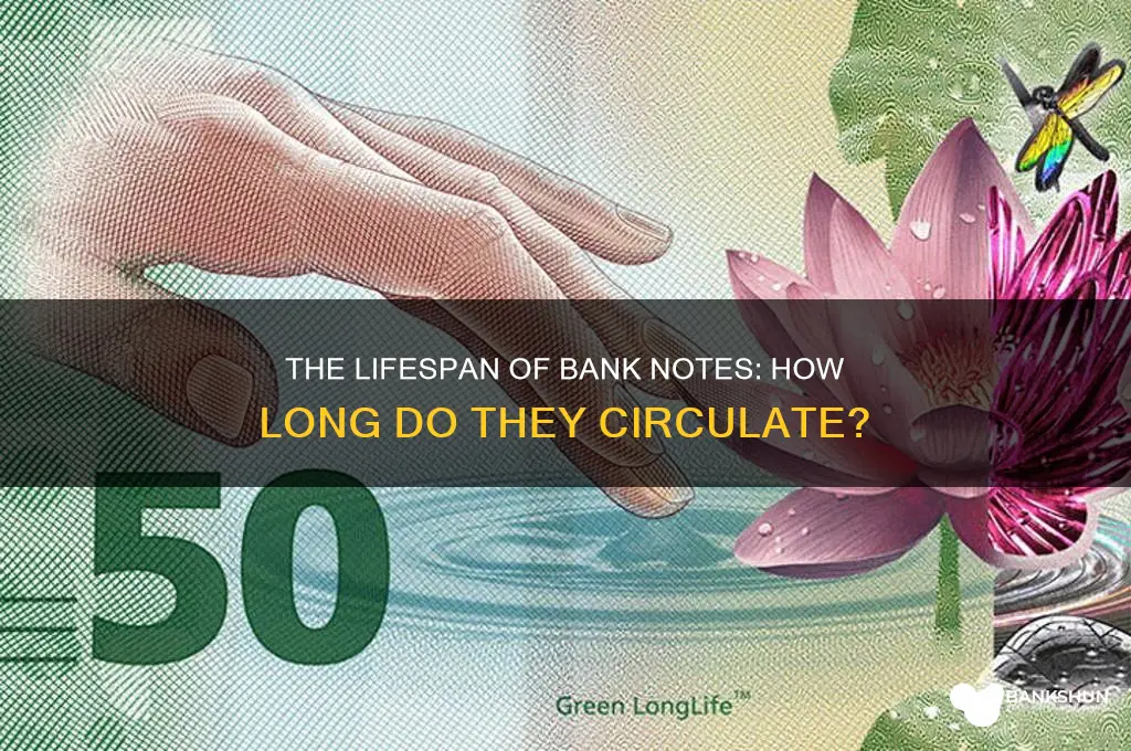 how long are bank notes in circulation