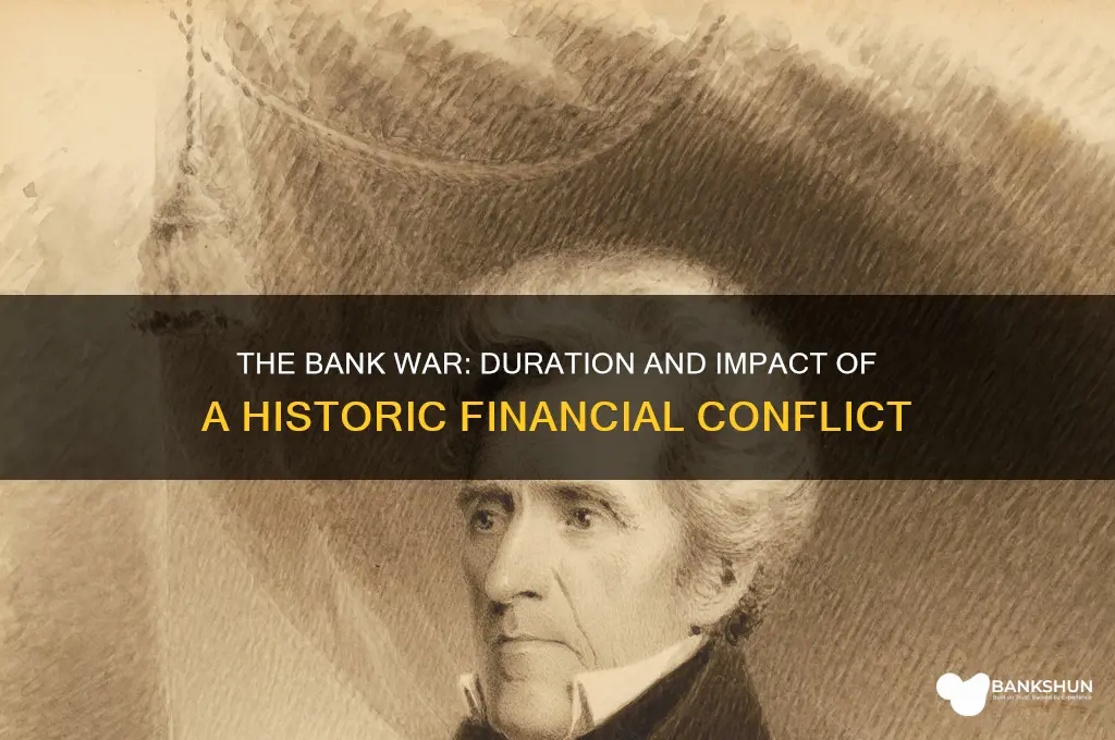 how long did the bank war last