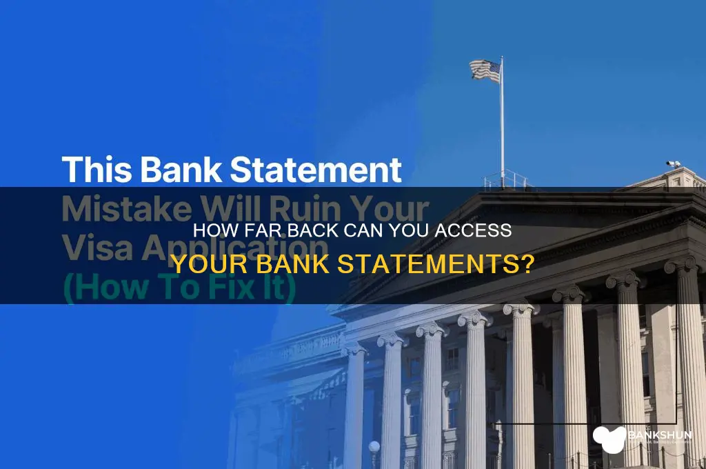 how long do bank statemens go back