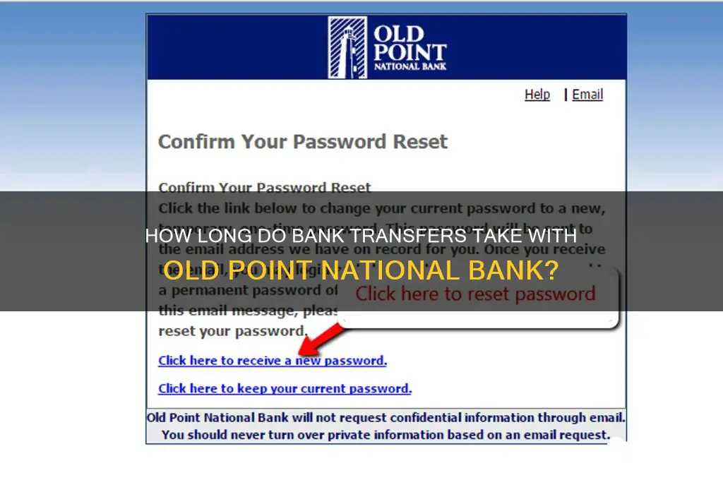 how long do bank transfers take oldpoint