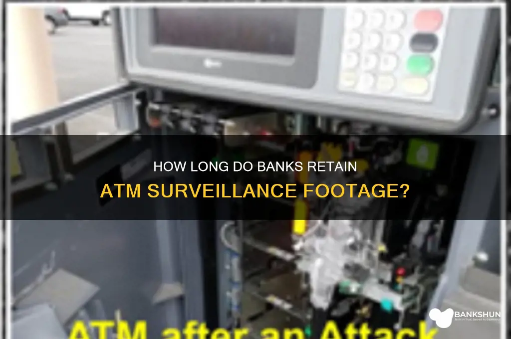 how long do banks keep atm footage