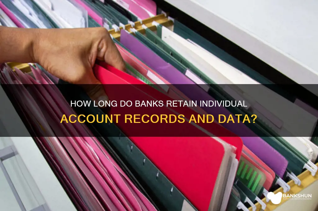 how long do banks keeps individual accoint