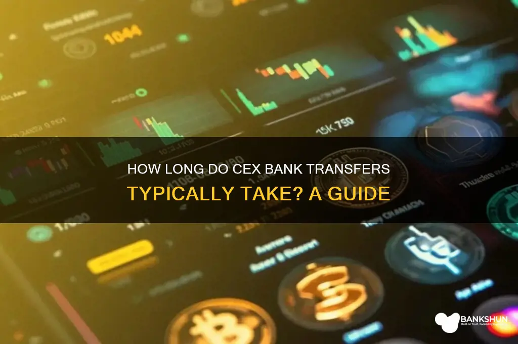 how long do cex bank transfers take