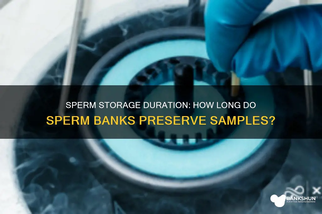 how long do sperm banks keep sperm