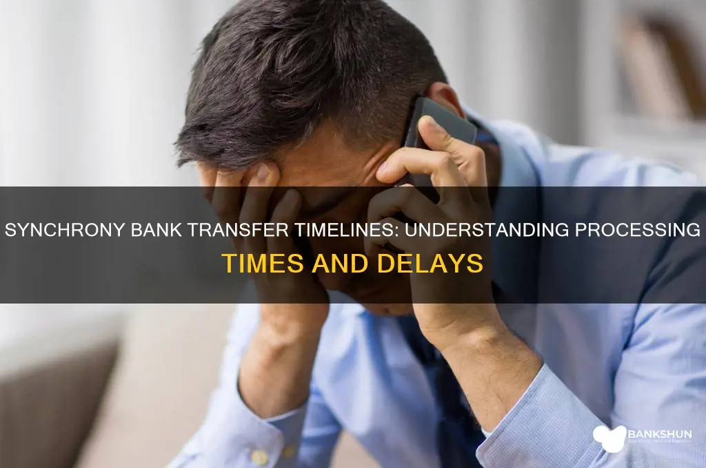 how long do synchrony bank transfers take