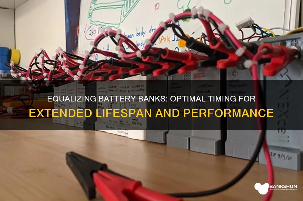 how long do you equalize battery bank