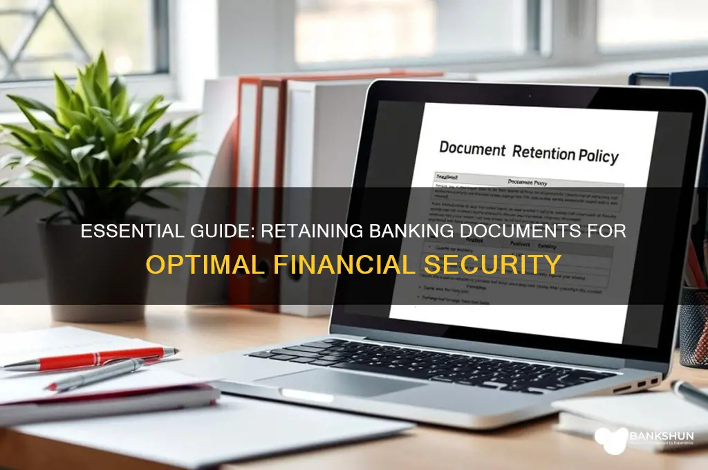 how long do you keep banking papers