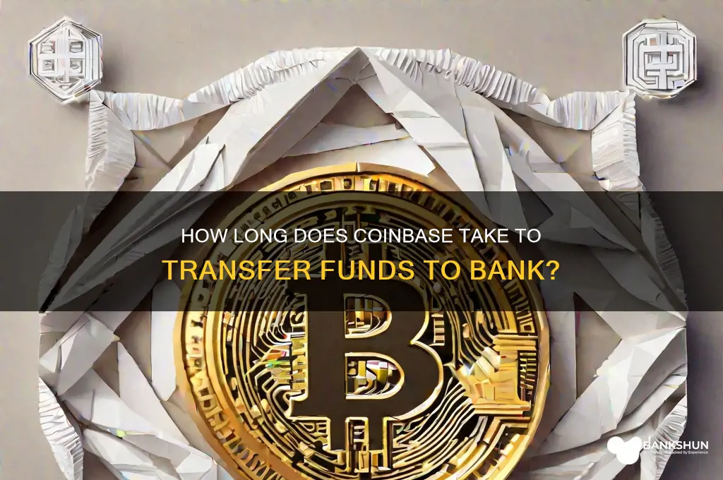 how long doea take coinbaae to bank