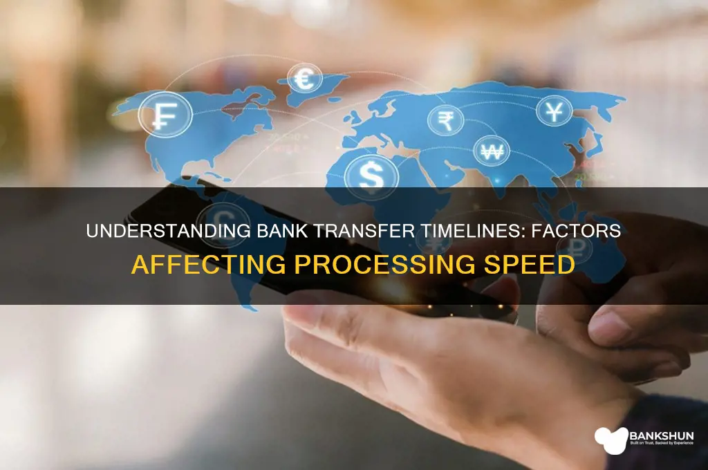 how long does a bank tranfer take