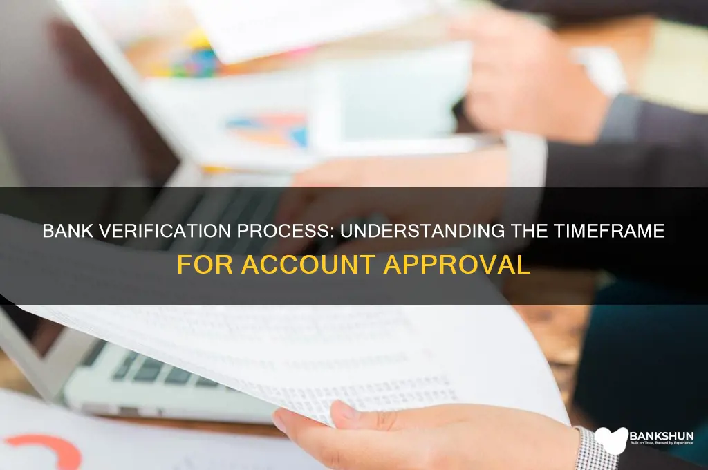 how long does a bank verification take