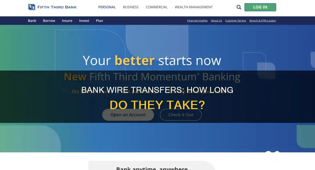 how long does a bank wire take