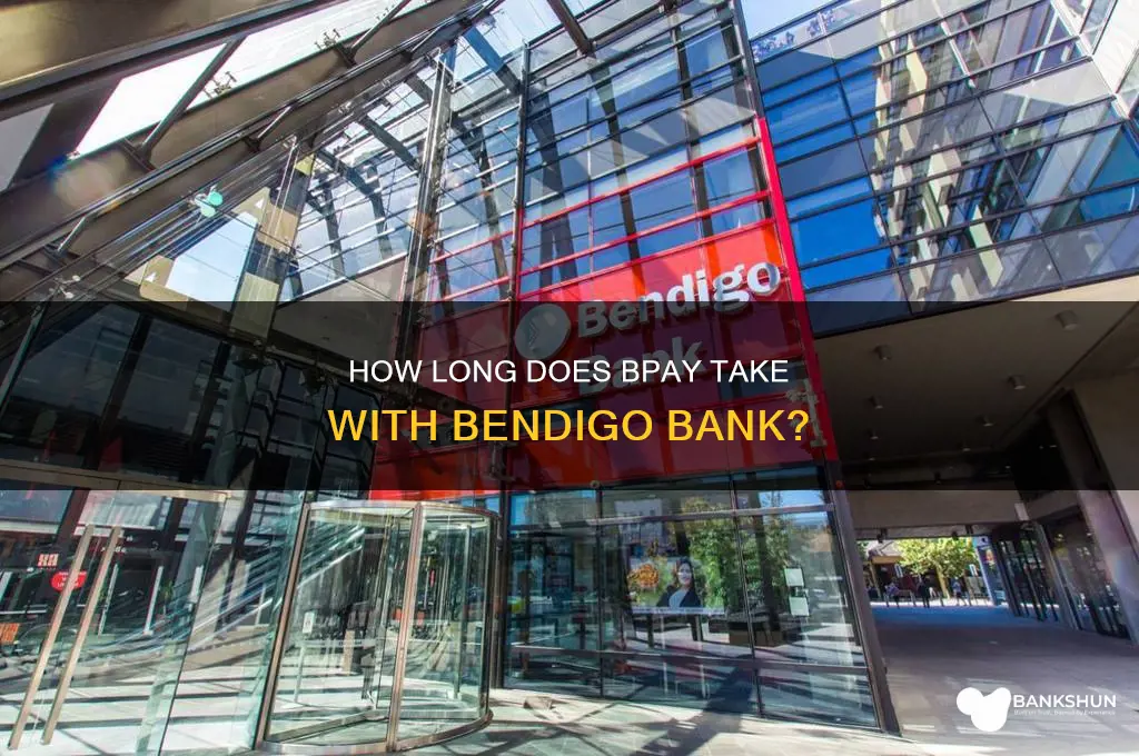 how long does bpay take bendigo bank