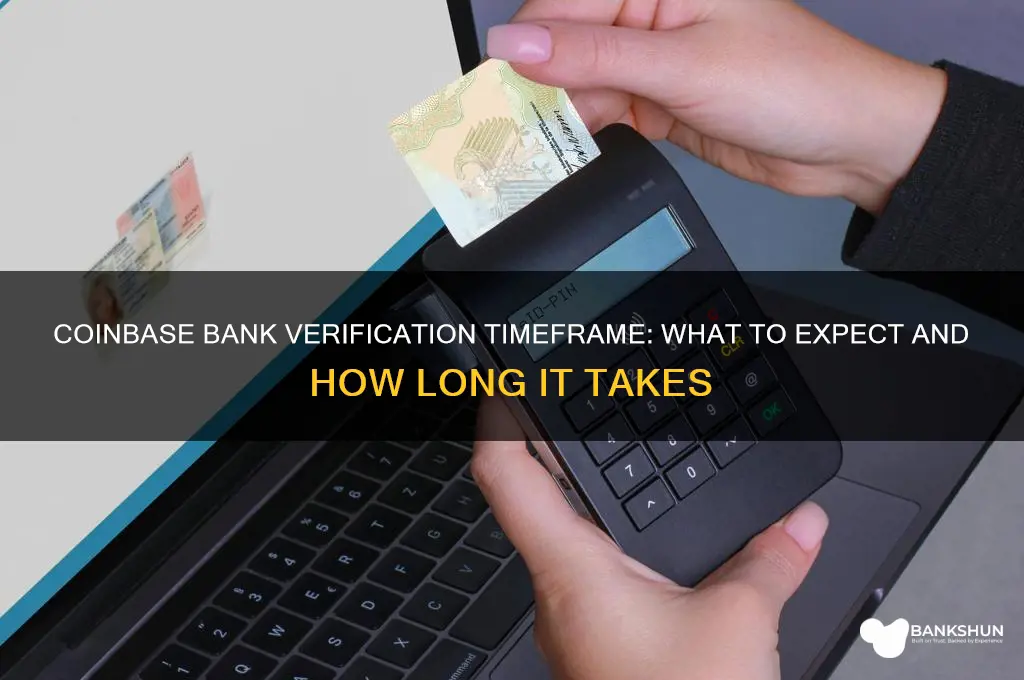 how long does coinbase bank verification take