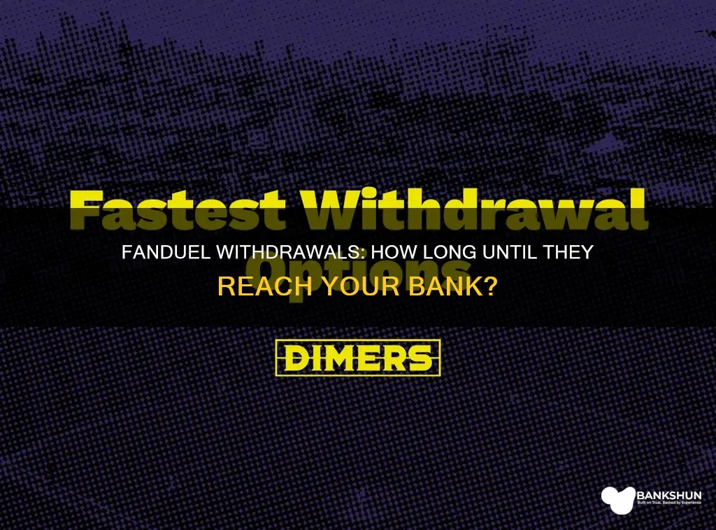 how long does fanduel withdrawal take bank