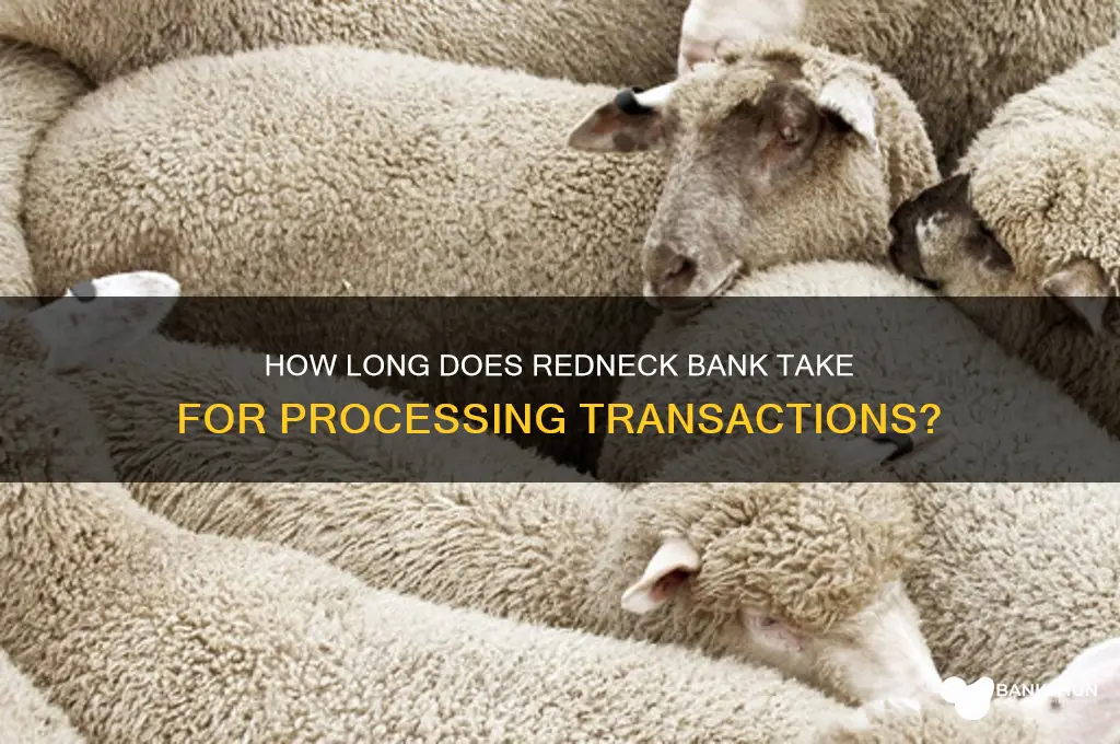 how long does it take redneck bank