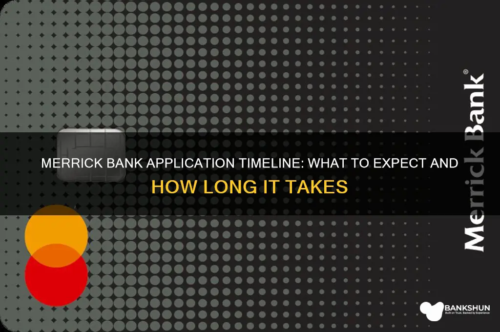 how long does merrick bank application take