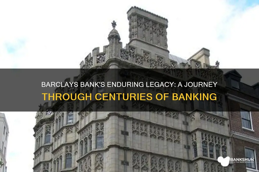 how long has barclays bank been around