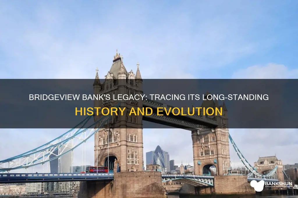 how long has bridgeview bank been around