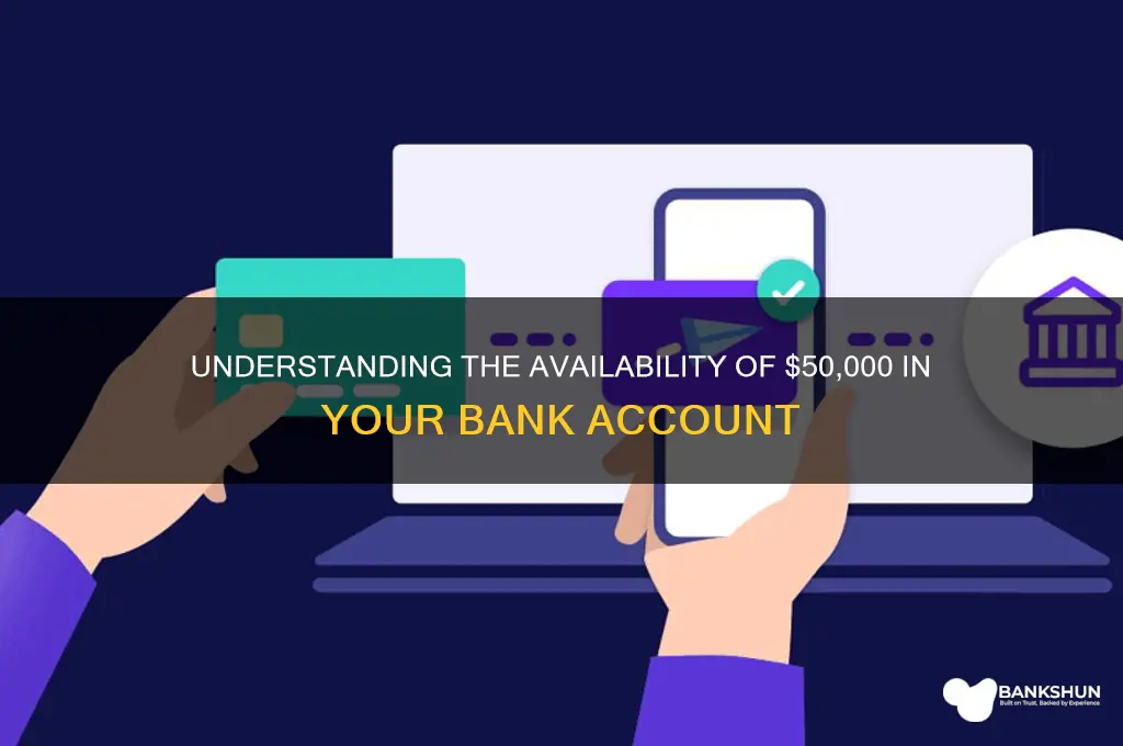 how long is 50000 available in bank