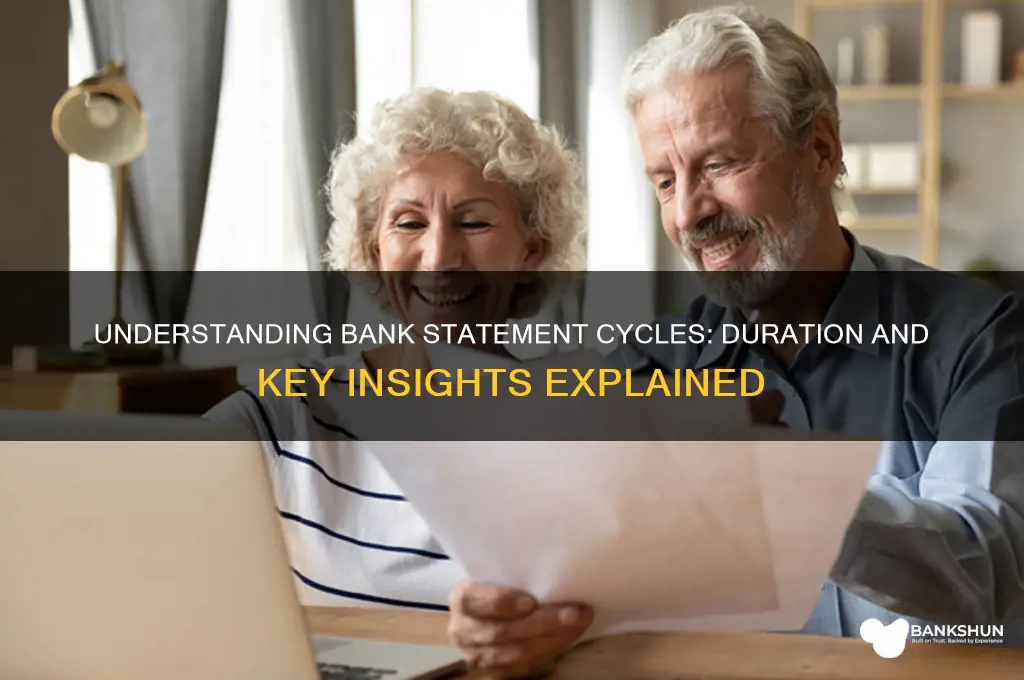 how long is a bank statment cycle