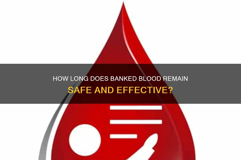 how long is banked blood good for