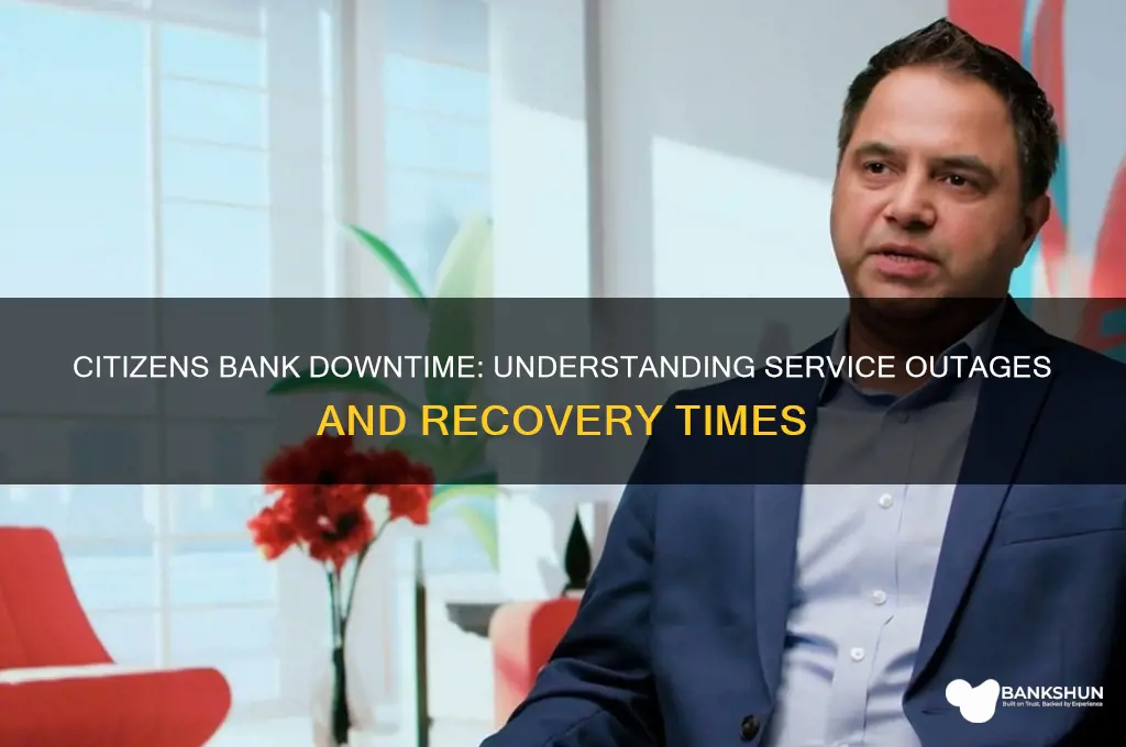 how long is citizens bank down for