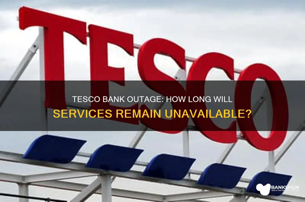 how long is tesco bank down for