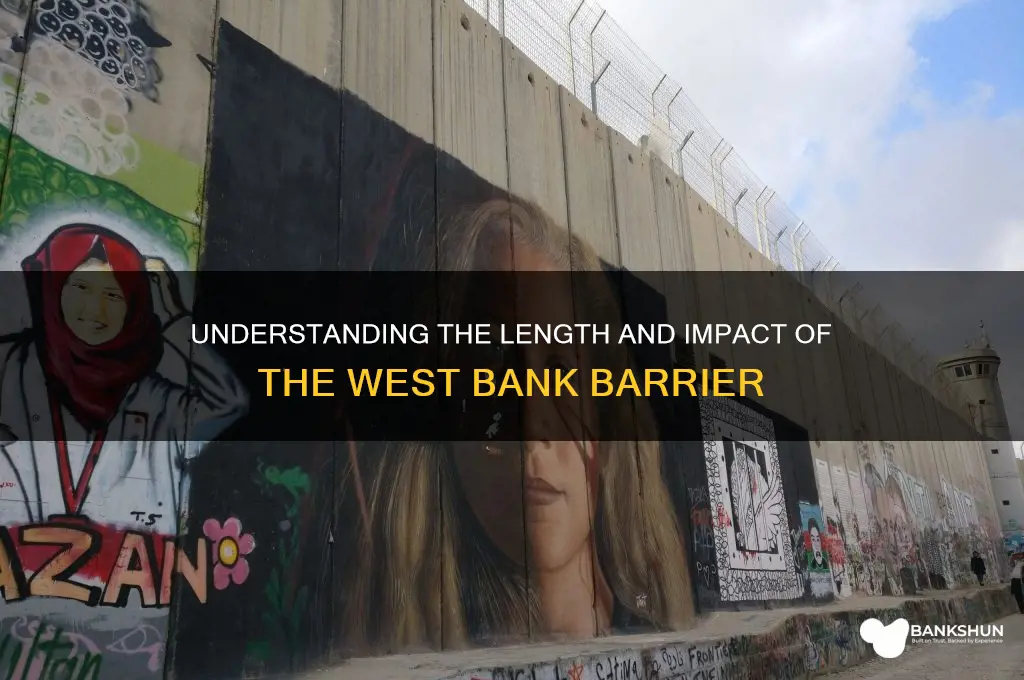 how long is the west bank barrier