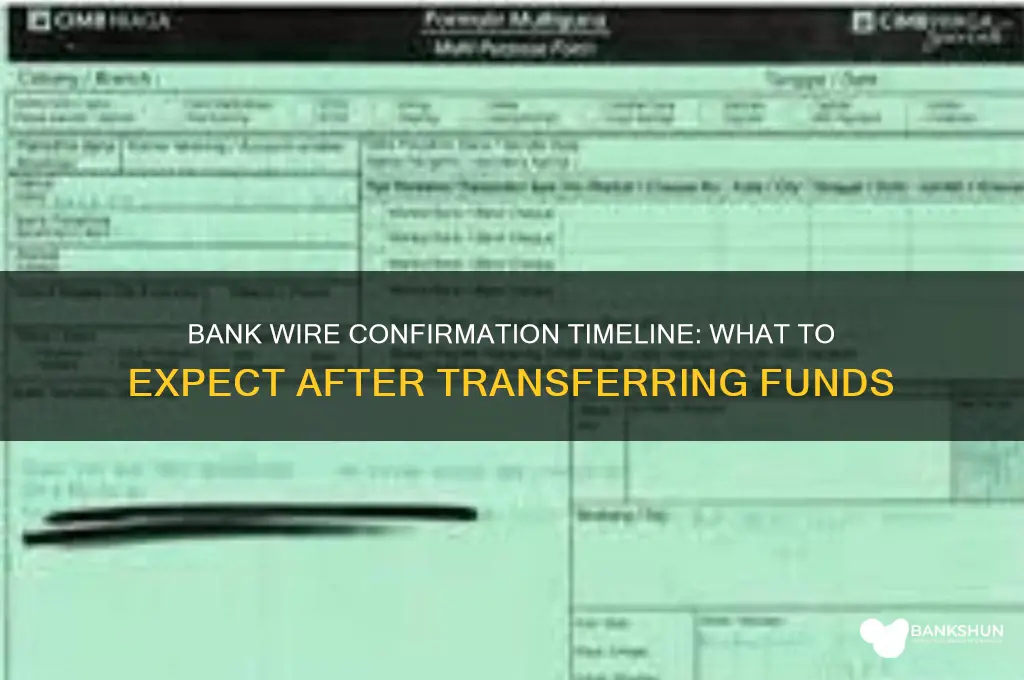 how long to confirm a bank wire