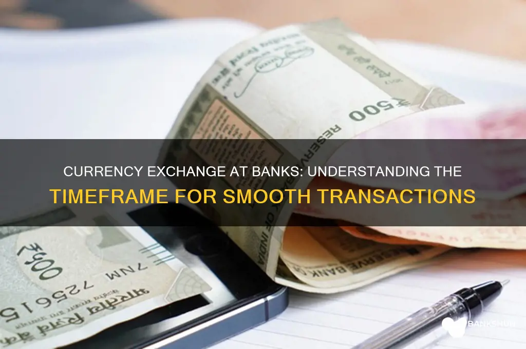how long to exchange currency at bank