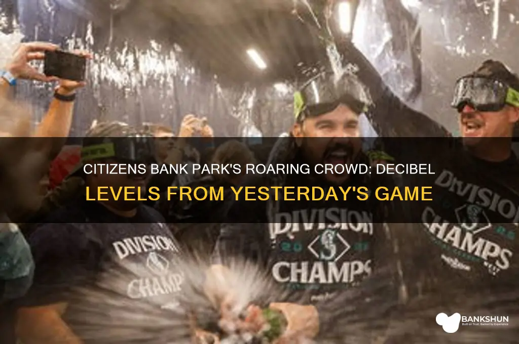 how loud was citizens bank park yesterday