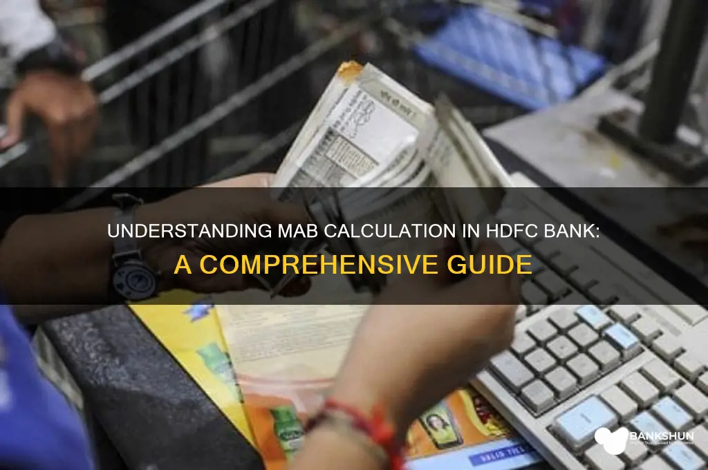 how mab is calculated in hdfc bank