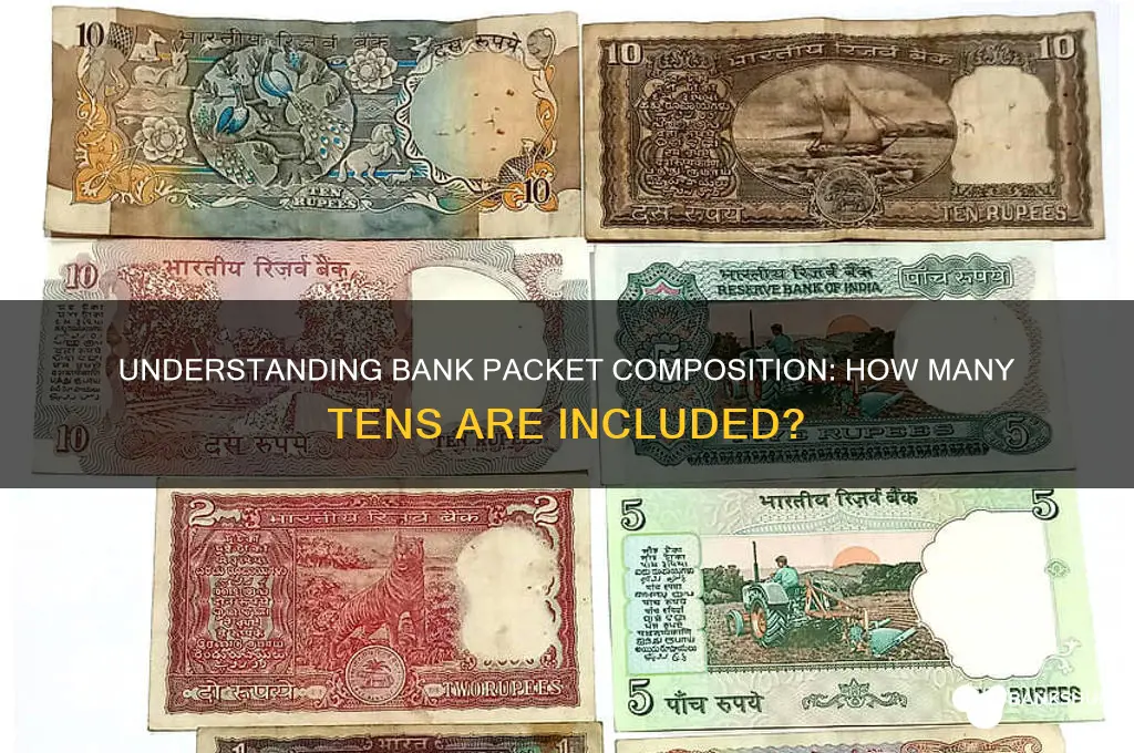 how many 10s in a bank packet