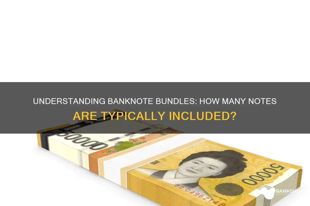 how many bank notes in a bundle