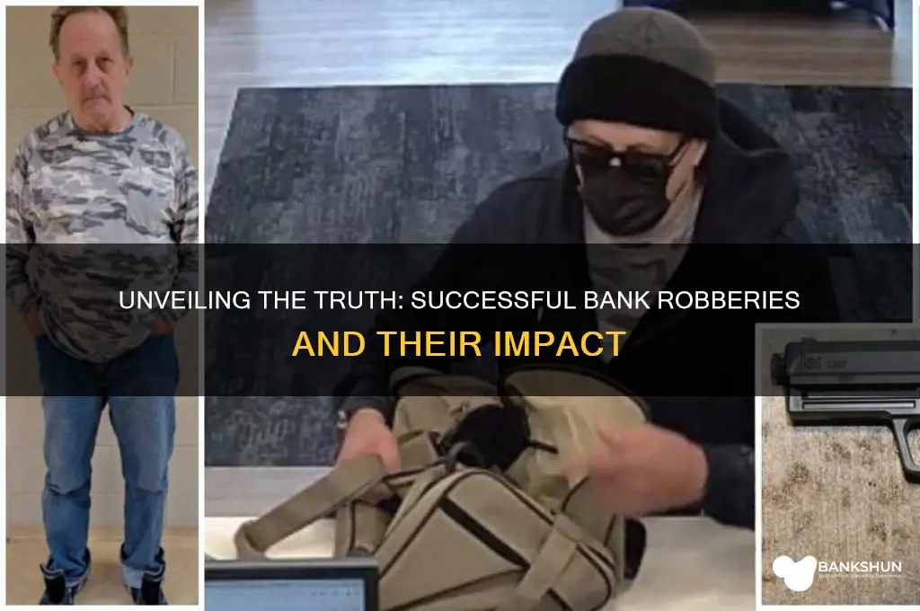 how many bank robberies have been successful