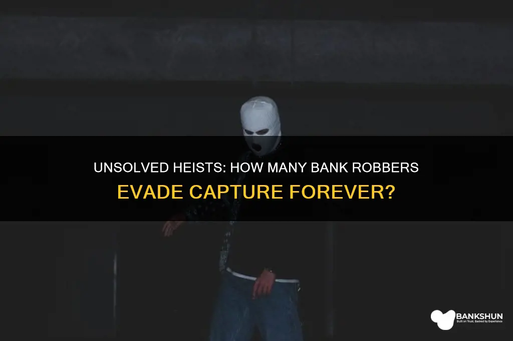 how many bank robbers are never caught