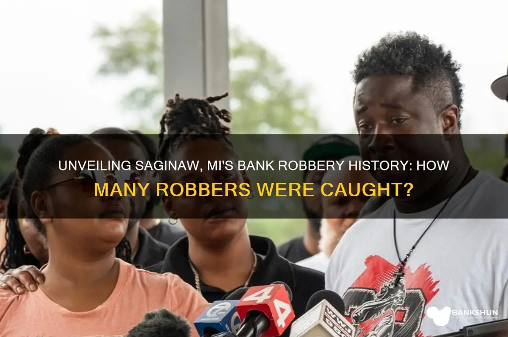 how many bank robbers in saginaw mi