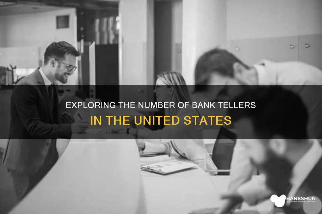 how many bank tellers in the us